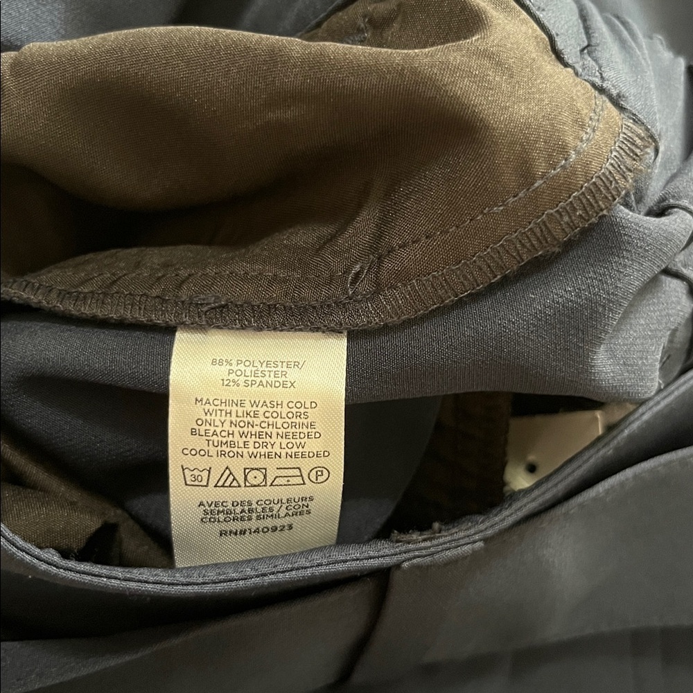 LOFT Navy Tie-Waist Trousers - Picture 10 of 10